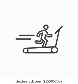 Treadmill isolated icon. vector illustration.