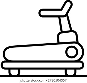 Línea de cinta de correr Vector Icon Design