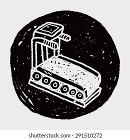 treadmill machine doodle