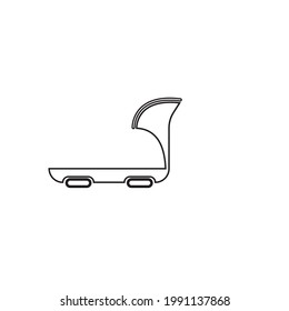 Treadmill machine vector icon illustration design background