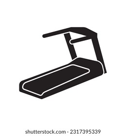 Treadmill machine vector icon illustration design