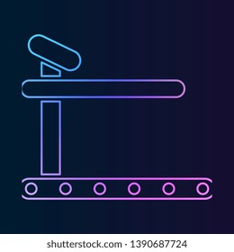 The treadmill, mill, speedwalk nolan icon. Simple thin line, outline vector of Gym icons for UI and UX, website or mobile application