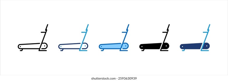 Treadmill Multi Style Icon Set