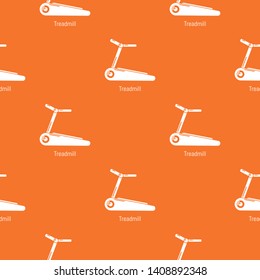 Treadmill pattern vector orange for any web design best