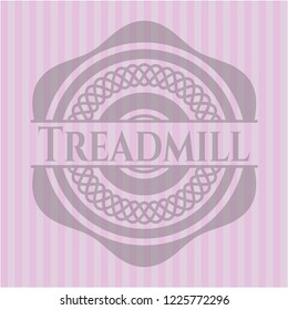 Treadmill pink emblem