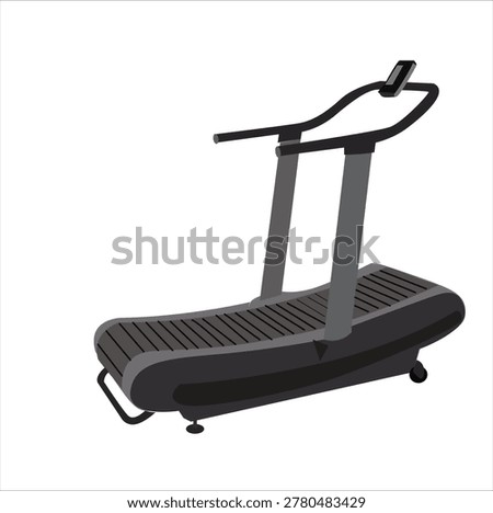 treadmill. Treadmill realistic vector illustration