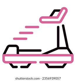 Treadmill Run Icon Illustration can be used for web app, infographic, etc