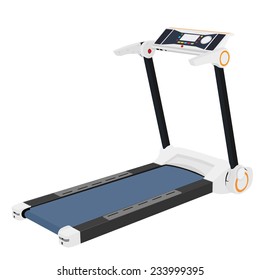 Treadmill running, gym equipment, treadmill vector, treadmill isolated