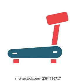 Treadmill Vector Glyph Two Color Icons For Personal And Commercial Use.
