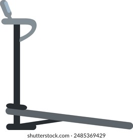 Treadmill vector. Gym equipment flat illustration.