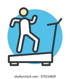 Treadmill Vector Icon