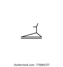 Treadmill vector icon EPS10 .