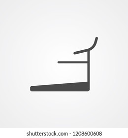 Treadmill vector icon sign symbol