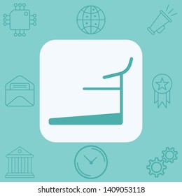 Treadmill vector icon sign symbol