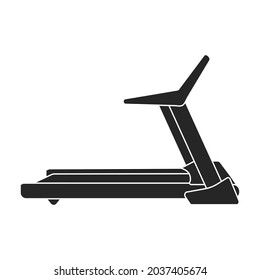 Treadmill Vector Iconblack Vector Icon Isolated Stock Vector (Royalty ...