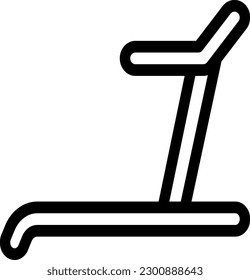 treadmill Vector illustration on a transparent background. Premium quality symmbols. Thin line vector icons for concept and graphic design.