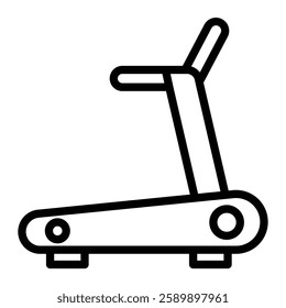 Treadmill Vector Line Icon Design For Personal And Commercial Use