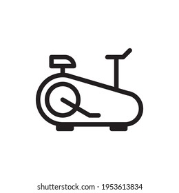 Treadmill  Vector Outline Icon. EPS 10 File. Hotel and Services Symbol