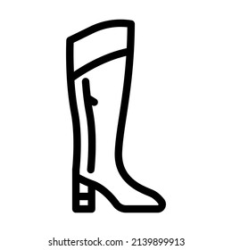 treads boots line icon vector. treads boots sign. isolated contour symbol black illustration