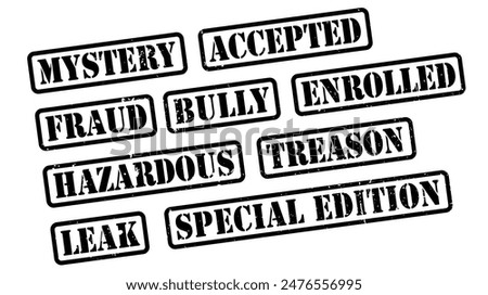 Treason Illegal Criminal Set Red Rubber Stamp Grunge Texture Label Badge Sticker Vector EPS PNG Transparent No Background Clip Art Vector EPS PNG 