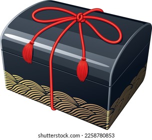 Treasure box that appears in Japanese folk tales