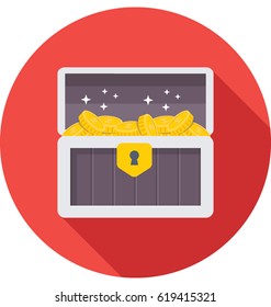 Treasure Box Vector Icon