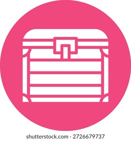 Ilustración de diseño de icono de Vector de caja de tesoro