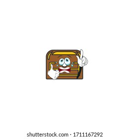 treasure chest cartoon characters design with expression and gesture
