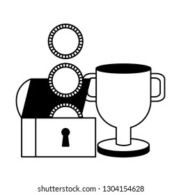 treasure chest coins trophy video game