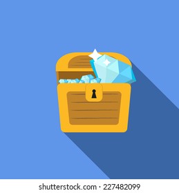 treasure Chest with diamond