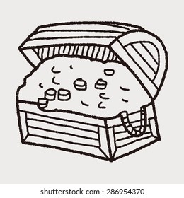 treasure chest doodle