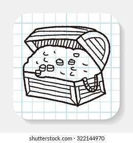 treasure chest doodle