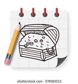 treasure chest doodle
