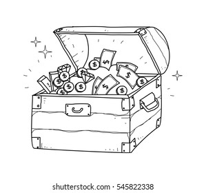 treasure chest doodle