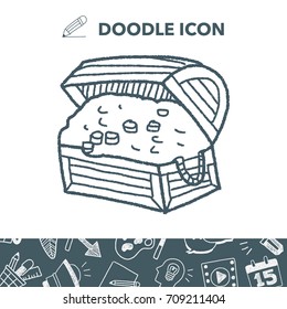 treasure chest doodle