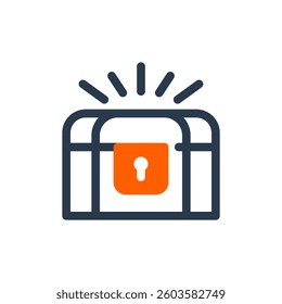 Treasure Chest for Expedition Vector Icon