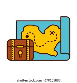treasure chest game with map