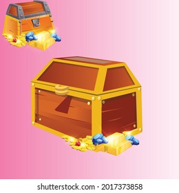 Treasure Chest of Gold Vector Illustration, Vector Gold, Vector Illustration, Treasure PNG y Vector con fondo transparente de descarga
 
