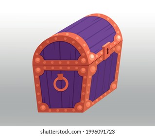 Treasure Chest icono o logotipo símbolo de signo aislado ilustración vectorial,icono derecho en relleno,línea delgada,contorno y estilo de trazo Colección de estilo de color de alta calidad icono vector,fondo degradado