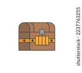 the treasure chest icon is suitable for your web, apk or project with a medieval theme