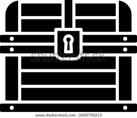 Treasure Chest Icon Vector Illustration