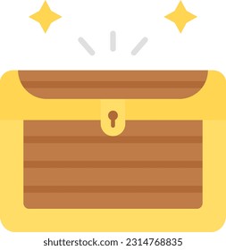 Treasure Chest icon vector image. Suitable for mobile application web application and print media.