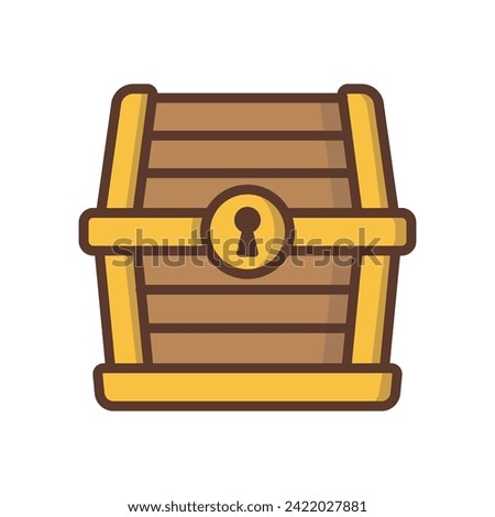 Treasure Chest Icon Vector On Trendy Design