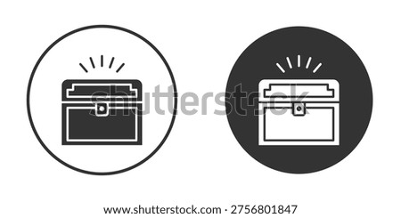 Treasure chest icon for web, mobile and infographics.