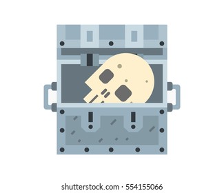 Treasure chest vector illustration.