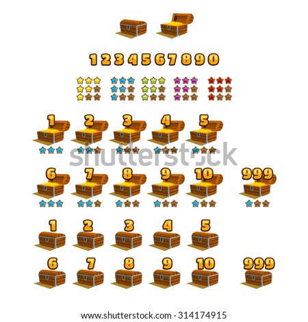 Treasure Chests Elements For Game Design Vector Il Ration Treasure Chests Elements For Game Design Vector Il Ration