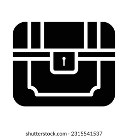 Treasure, Game Flat Icon Logo Illustration. Game Icon-set. Suitable For Web Design, Logo, App.