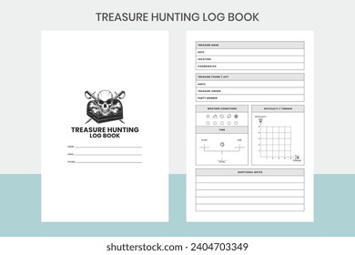 Treasure Hunting Log Book Kdp Interior