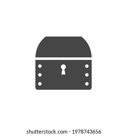 Treasure Icon Black and White Vector Graphic