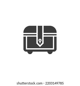 Treasure Icon Black and White Vector Graphic